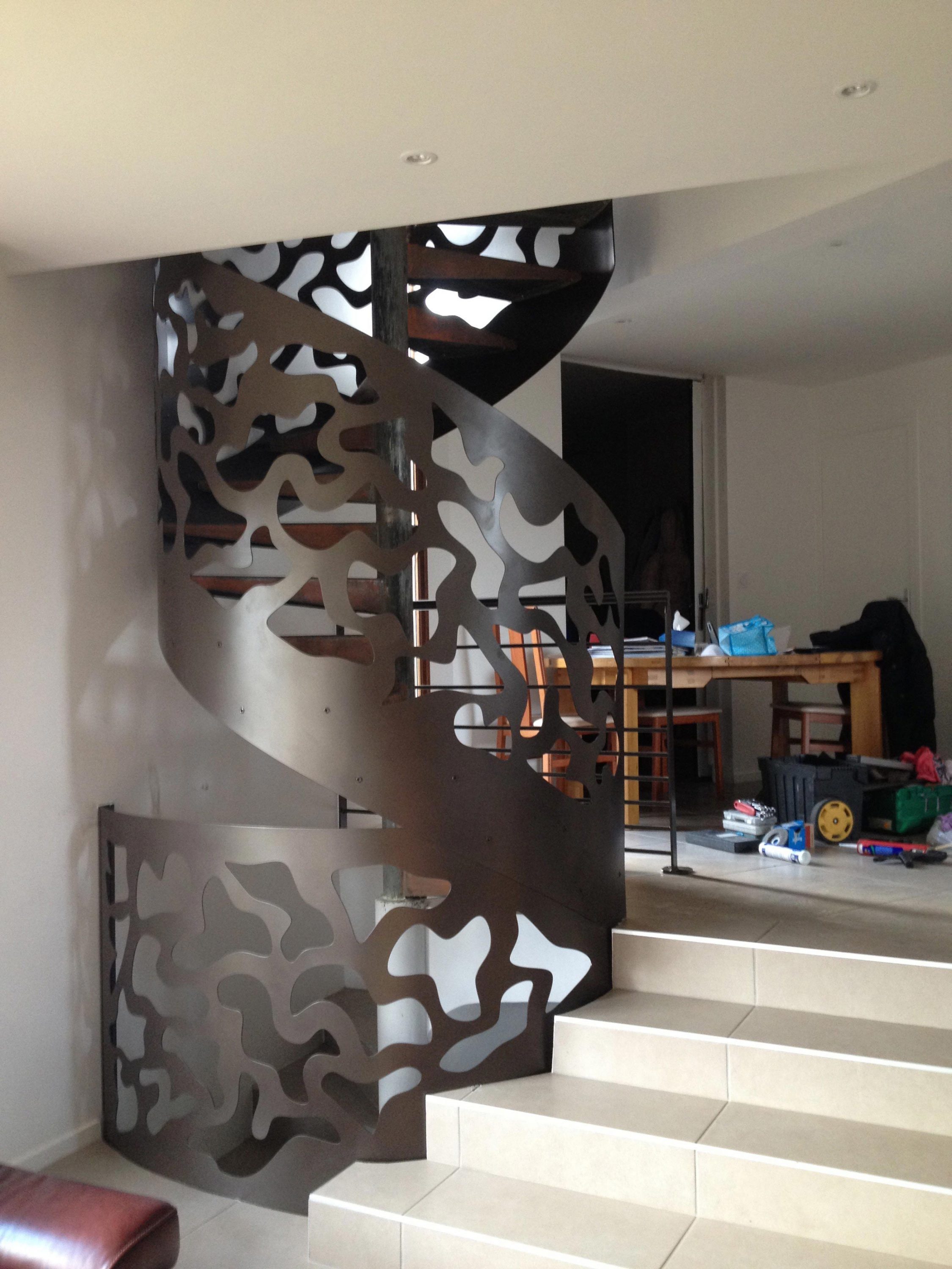 Création et installation d’un escalier en colimaçon